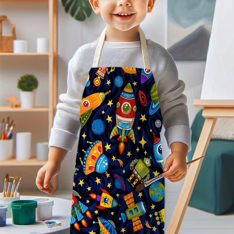 Bild von Kinder Schürze Planeten Kinderkochschürze