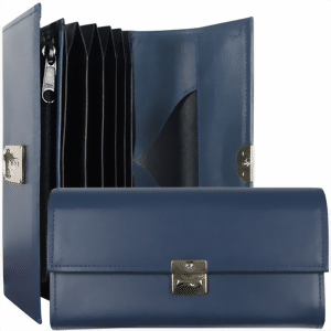 Bild von Servier-Geldbörse Blau Kellnerbörse