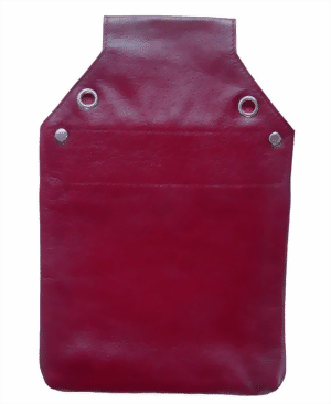 Bild von Kassierhalfter Holster in der Farbe Bordeaux.