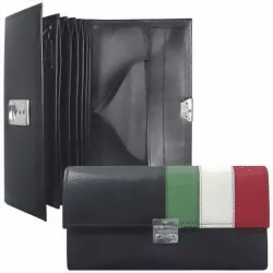 Bild von Service-Portemonnaie schwarz Italien Design
